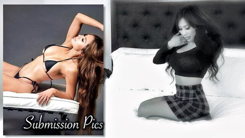 Jena LaRose sexy submission poses in black bikini and lingerie