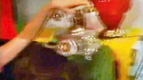 Retro pale skinny hairy MILF blowjob big cock cum mouthful