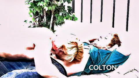 Tattooed stranger Colton Cain in homemade anal fun with stud