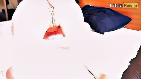 Little Reislin sloppy blowjob and handjob in POV