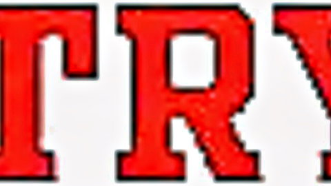 Large red block letters spelling TRY on white background