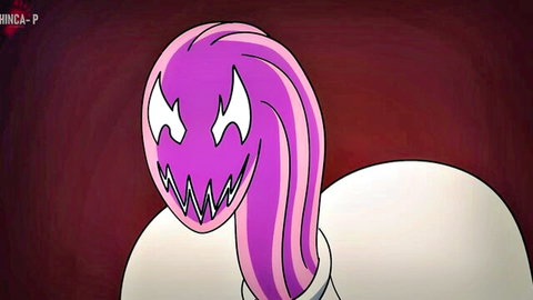 Futanari Carnage roughly assfucks Black Cat with messy creampie, Venom watches