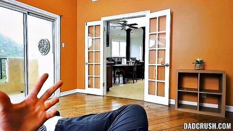 Ellie Nova POV surprise dick prank in living room tease