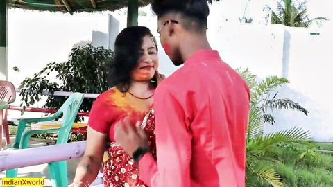 Kajal in intimate saree moment with young cousin, steamy Mallu bhabhi affair