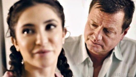 Jane Wilde with braids gazes at Eric Masterson in teasing threesome preview