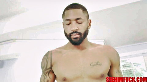 Dillon Cox shirtless muscular Black stud in See Him Fuck thumbnail