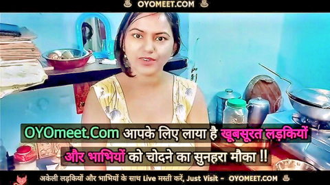 Hot Desi Indian Girl with Big Breasts Teasing in Yellow Top