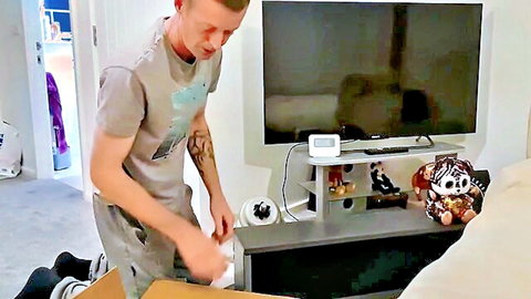 Felix unpacks sex doll Mia as Scarlett catches him in bedroom