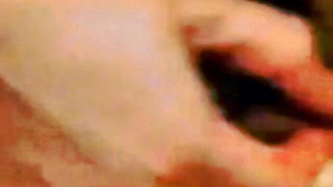 Close-up of mature woman's sexy long labia, explicit view