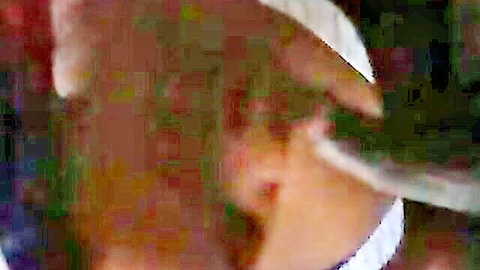 Mature woman closeup blowjob, intense oral action