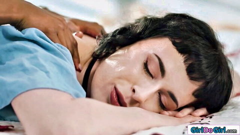 Nicole Kitt receives sensual massage from ebony woman