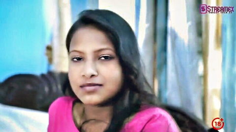 Beautiful Indian girlfriend in pink top, amateur close-up portrait
