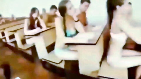Punjabi Desi girls in group classroom tease