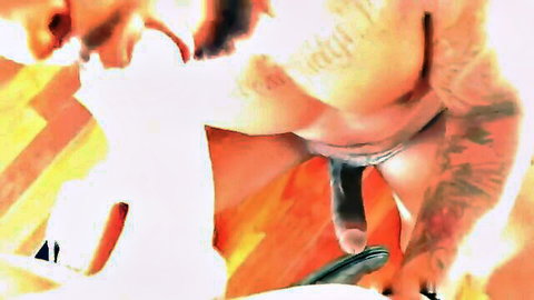 Chris Strokes receives blowjob from Ace Rockwood in gay oral scene