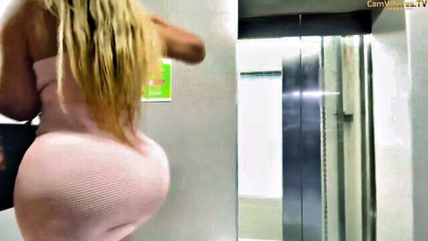 Camila Patiño Colombian beauty in tight pink dress flaunting big ass