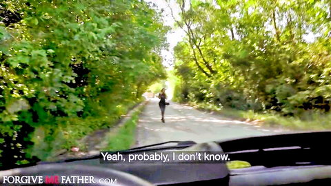 Busty Latina cougar in POV outdoor walk before cheating hookup
