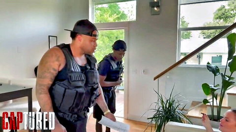 Daisy Garcia in police roleplay threesome with Phantom Strokes