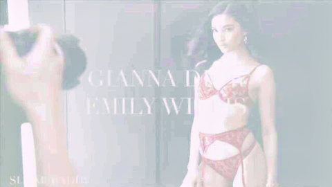 Gianna Dior and Emily Willis in red lingerie, Vixen Angels compilation