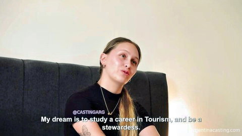Julieta 19 in Argentina casting, aspiring tourism stewardess