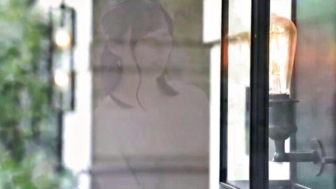 Mature Asian woman in 40s silhouette after steamy stranger sex cumshot