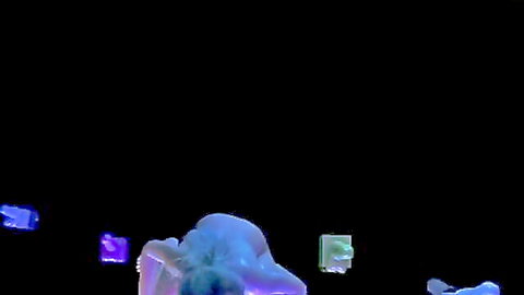 3D animated girl testing various dildos in explicit solo play