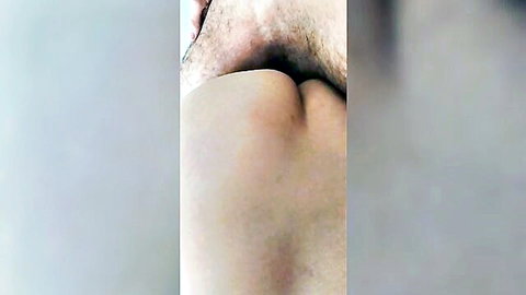 Blurry close-up of Turkish man's hairy crotch in amateur mom sex scene