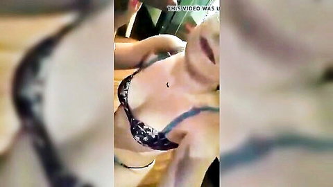 Turkish babe in black lace bra opens mouth wide for POV blowjob