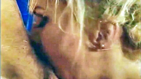 Stacy Valentine blonde bombshell in intense close-up oral scene