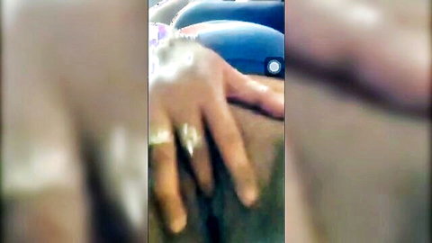 Blurry Pinay mature hands in intimate cam tease, close-up skin touch