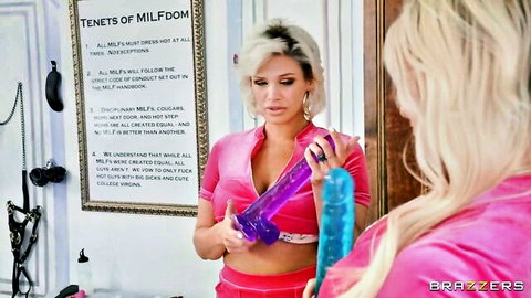 Charli Phoenix in busty MILF domination with dildo play