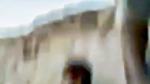 Blurry Iranian Baluch woman in sneaky outdoor fuck scene