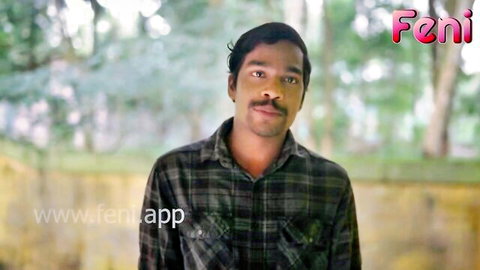 19-year-old Indian teen smiling in checkered shirt outdoors, Feni love story