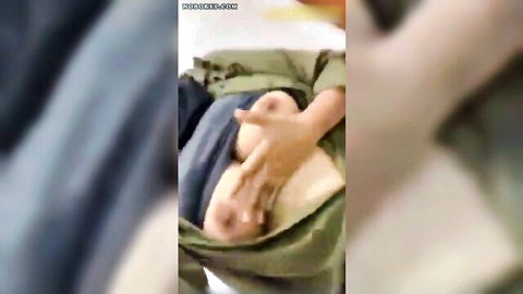 Indonesian woman with nice body exposing breasts, hand squeezing tit
