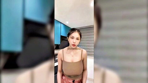 Malaysian busty young MILF in tight tank top live streaming