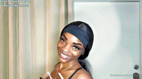 Mystikal da Menace sexy smile in headband and top for Brickzilla scene