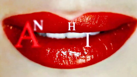India Summer's glossy red lips teasing in stepmom fantasy