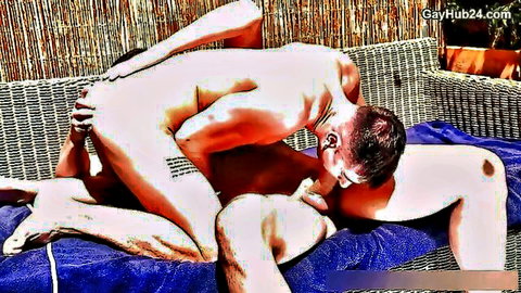 Lukas eagerly takes Andy's massive cock in intense gay anal sex