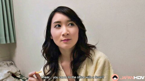Chie Aoi in bathrobe, teasing solo scene from JapanHDV