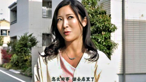 Mizukawa Sumire in revealing white v-neck top, long hair, seductive outdoor pose