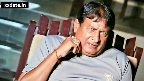 Mature Indian man in gray t-shirt sitting pensively, Bagalwali Episode 1