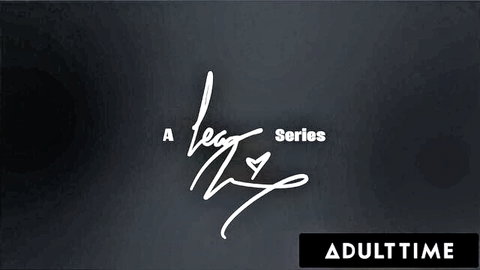Adult Time A Leg Series promo banner with heart logo for sexy leg fetish videos