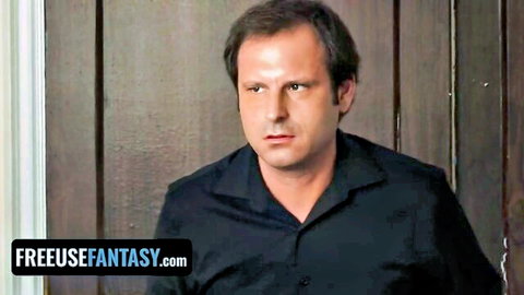 Male performer in dark shirt from Freeuse Fantasy freeuse fetish video