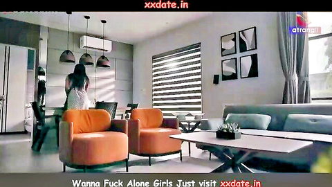 Yorgelis Carrillo as seductive housewife in white dress, standing in living room