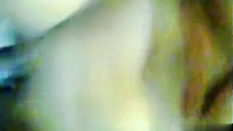 Blurry homemade closeup of South Asian MILF's big pale ass and thighs in white panties