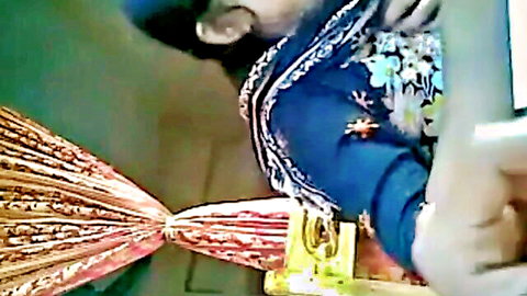 Bangladeshi tuition teacher kissing student in traditional attire