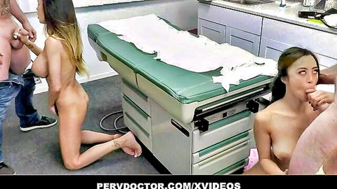 Alexia Anders nude in medical threesome, giving blowjob with stepdad