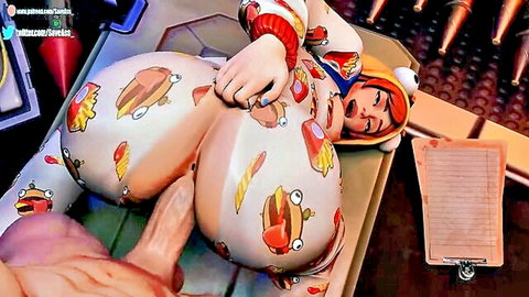 Fortnite onesie babe with huge ass and tits fucked hard