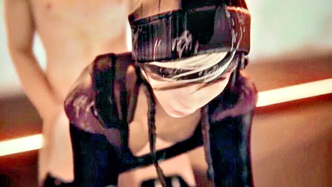 Animated Dokkaebi white-haired beauty in intense anal creampie doggy style