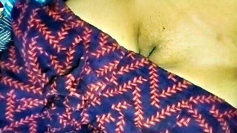 Maya Queen Indian mature mom exposing breasts and hairy pussy in purple dress