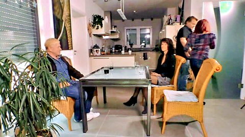 Amateur German swingers in kitchen scene, Episode 4 preview